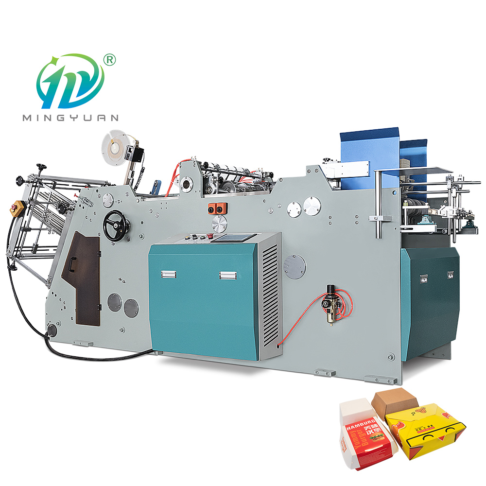 High Speed Fast Food Lunch Cake Pizza Burger Cardboard Packing Carton Box Forming Making Machine